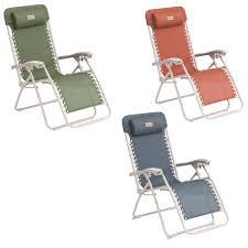 The construction is durable and includes polyester fabric and a steel tube frame. Outwell Ramsgate Reclining Camping Chair Leisureshopdirect