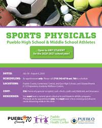 Maybe you would like to learn more about one of these? Low Cost Sports Physicals Offered In Pueblo School Districts 60 And 70 Pueblo Community Health Center