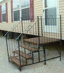 30in And 40in Platforms With Code Handrails Mobile Home Advantage Mobile Home Steps Prefab Stairs Stairs For Mobile Home