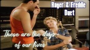 Queen These Are The Days Of Our Lives Live These Are The Days Of Our Lives Roger Freddie Duet Fan Made Youtube Queen Albums Duet Days Of Our Lives
