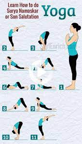 Inhale and maintain the position as shown in figure in standing position with hands joined together near chest, feet together and toes touching each other. Pin On Morning Yoga Routine Yoga For Beginners Easy Yoga Easy Yoga Workouts