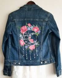 The rumi jacket featuring a collection of our favourite poems by the famous persian poet rumi written on the back in farsi. 400 Best Custom Jean Jacket Ideas Painted Denim Denim Diy Diy Jacket