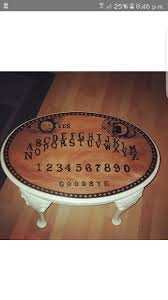 My Free Hand Drawn And Painted Ouija Board Coffee Table Free Hand Drawing Ouija Board How To Draw Hands