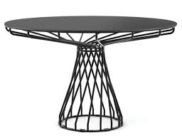 At Huset Furniture You Will Find Modern Outdoor Dining Tables Like The Black Wire Dining Table Of Round Outdoor Dining Table Dining Table Outdoor Dining Table