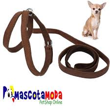 Pechera Cuero Para Perros Miniatura Mascotamoda