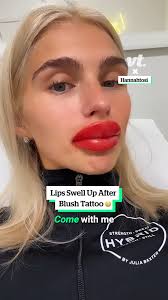 Lips Swell After Lip Blush Tattoo 😲