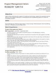 White space, black text, and. Project Management Intern Resume Samples Qwikresume