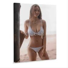 Sophie Mudd Poster Bord de Mer Maillot de Bain Art Élégant Femme Nude Salon  Chambre Sexy Beauté Toile P Poster Toile P Art Mural Décor Image Peintures  pour Salon Chambre Décoration Style