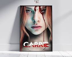 Stephen King Carrie Art Print: White Ink