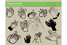Clapping Hands Svg Vector Clap Hands Graphic By Crafteroks Creative Fabrica Clip Art Svg Free Printable Clip Art