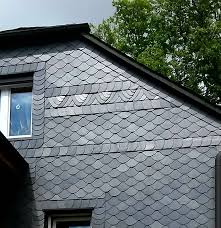 Schiefer Giebeleindeckung Dachdecker Schiefer Dach