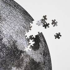 =da easy way to make your beautiful art peace on the wall without any frame or gap!do it yourself. The Moon Four Point Puzzles