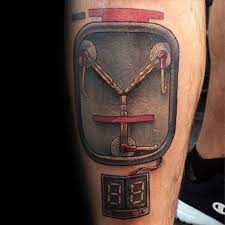 50 Back To The Future Tattoo Designs For Men Sci Fi Ink Ideas Back To The Future Tattoo Tattoo Designs Men Future Tattoo