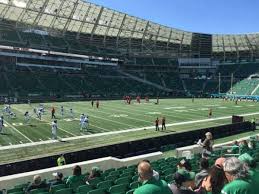 Mosaic Stadium Section 142 Home Of Saskatchewan Roughriders