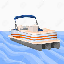 Find features and furniture layouts for the bennington q line. Editable Empty Three Quarter View American Pontoon Boat On A Wavy Lake Vector Illustration Royalty Free Cliparts Vectors And Stock Illustration Image 152452258