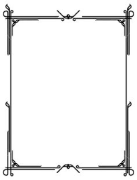 Art Deco Ish Border Illustrator 8 0 Eps V8 300 Dpi Tiff Art Deco Borders Art Deco Clip Art Borders