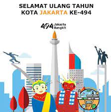 Explore tweets of panitia hut jakarta @panhutjakarta on twitter. 5 Gambar Ucapan Hut Dki Jakarta Ke 494 Tahun 2021 Keren Terbaru Review Teknologi Sekarang