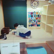 机 入学準備 子供部屋男の子 黒板ペンキ 中古住宅リノベーション中 などのインテリア実例 2018 03 13 16 33 04 roomclip ルームクリップ 子供部屋 子供部屋 男の子 押し入れ