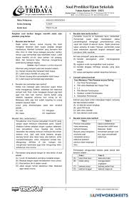 Tetapi sebenarnya kata tersebut hanya punya dua fungsi sebagai kata kerja dan kata benda, tidak sebagai kata sifat. Ind Pred Us 4 Worksheet