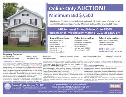Excellent Investment Opportunity Online Only Auction Minimum Bid 7 500 440 Somerset Street Toled Residential Real Estate Real Estate Auction Residential