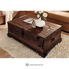 You could put it anywhere in your home, but i think it would be best showcased in the living area where you entertain your guests. Dark Brown Solid Wood Coffee Table Coffin Konverter Outlet