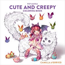 Anime is a style of film, cartoon and television animation originated from or associated with japan. Pop Manga Cute And Creepy Coloring Book By Camilla D Errico Penguin Books Australia