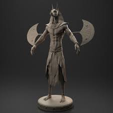 Artstation Anubis Zstuff Sculpting Egyptian Gods Anubis Egyptian