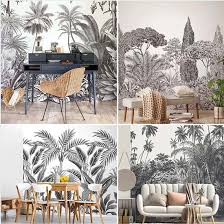 Associez motifs et unis coordonnés, posez des lés uniques pour rythmer votre déco, jouez sur les effets de matières, faites illusion grâce aux. Papier Peint Noir Et Blanc 20 Idees Tendances Et Indemodables