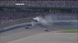 When a car wrecks into a fence it takes the whole fence out. 2009 Nascar Talladega Finish Aka Carl Edwards Wild Ride Replays Hd Youtube