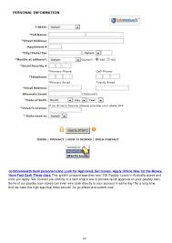 The online application requires information about your employment history, education, and four professional references, and you will have an opportunity to upload your résumé or cv (in word doc or pdf format, maximum 48mb in file size). Commonwealth Bank Personal Loans 200 1000 Australia Payday Loans Onli