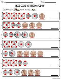 Build first grade math success with touchmath's multisensory programs. Free Touch Money Worksheets By Learning Made Light Tpt Money Worksheets Touch Math Money Math