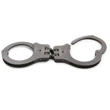 Chained handcuffs, police handcuffs & hinged handcuffs. Peerless Model 802c Hinged Handcuff Black Finish