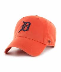Detroit Tigers 47 Brand Orange Clean Up Adjustable Hat Detroit Tigers Detroit Tigers Hat 47 Brand