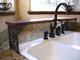 Over The Sink Shelf Cutout Galley Kitchen Faucet Wrought Iron Wood Detail Tuscan Old World Sink Shelf Sink Over Sink Shelf