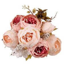 Voir plus d'idées sur le thème bouquet mariage pivoine, bouquet, mariage. Bouquet De Mariee Pivoines Et Autres Fleurs Artificielles Rose Deco De Mariage Romantique Mon Mariage Parfait