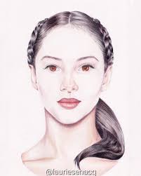 One of the few portraits I made with colored pencils, the French singer  Mylène Farmer. Drawn