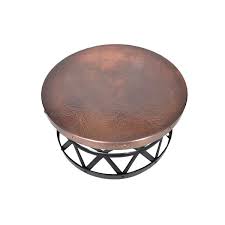 I wanted a co ee table 100cm x 55cm in size but as you have had to make the table smaller. Contemporary Round Hammered Copper Coffee Table Wooden It Be Nice