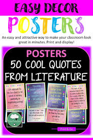 Literature Quote Posters In 2020 Secondary English Classroom English Teacher High School English Teacher Resources