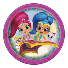 Shimmer And Shine Round Edible Icing Cake Image 16cm Kids Themed Party Supplies Character Parties Australia