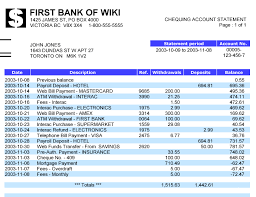Bank Statement Wikipedia Statement Template Bank Statement Credit Card Statement