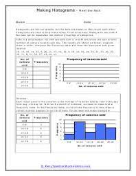 Histogram Worksheets Histogram Worksheet Histogram Math Integers