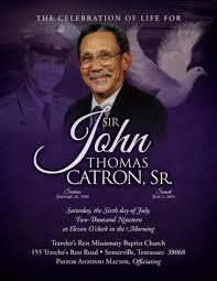 John Catron Sr Obituary by Herman Dickey
