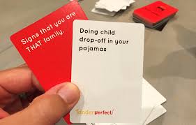 In order for cards against humanity to truly save america, we realized we would have to tackle the biggest issue in the world: Kinderperfect Is Cards Against Humanity For Parents Simplemost