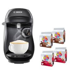 Compara preturile la tassimo si cafetiere, filtre si rasnite de cafea, gaseste cea mai buna oferta din sute de magazine online! Bosch Tas1002c Tassimo Happy 4 Packs De T Discs Noir Achat Vente Machine A Cafe Cdiscount