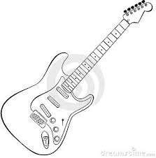 Rock Guitar Vector Guitar Drawing Guitar Sketch Guitar Outline