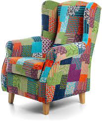 See more ideas about patchwork upholstery, upholstery, patchwork furniture. Amazon De Suenoszzz Ohrensessel Gepolstert Jacquard Stil Patchwork Ideal Zum Stillen