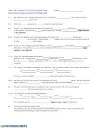 Periodic table worksheet answer key / chemistry periodic table worksheet 2 answer key : Tour Of The Periodic Table Worksheet