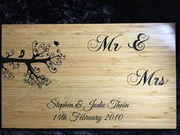 Chopping Bread Board Wedding Gift Personlised Large Vyzhiganie