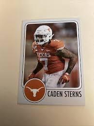 Surprise your friends with your own fut card or a personalised fut card. Custom Football Card Nfl Draft 2021 Caden Sterns Texas Longhorns Ebay