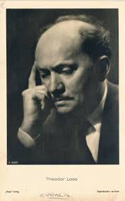 Theodor Loos 1883-1954 autograph signed photo 3.5"x5.5" German actor